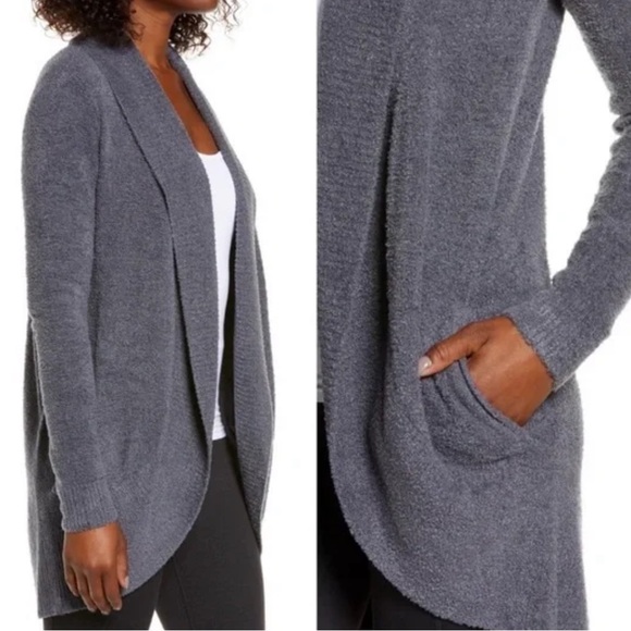 Barefoot Dreams Pacific blue circle cardigan - Picture 2 of 6